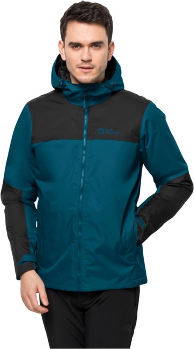 Jack Wolfskin Jasper Insulated Jacket Men Outdoorjas Heren Blauw
