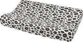 Meyco Baby Leopard aankleedkussenhoes - sand melange - 50x70cm