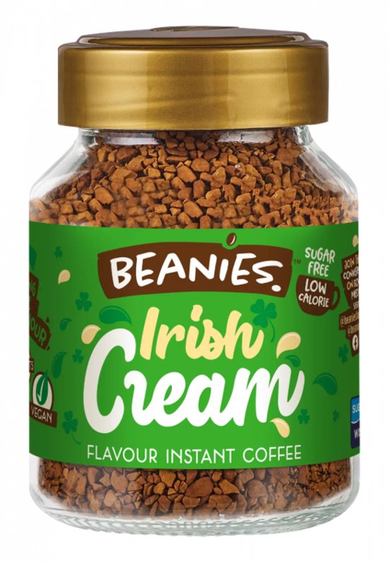 Foto: Beanies instant koffie irish cream koffie flavoured oploskoffie