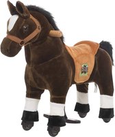 Animal Riding Paard Amadeus Bruin XS / Mini - Rijdend paardenspeelgoed - paardenspeelgoed - zadelhoogte 44 CM - Afneembaar zadel.