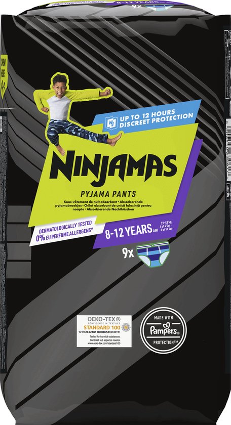 Pampers - Ninjamas pyjama pants garçon, sous-vêtement de nuit, 8