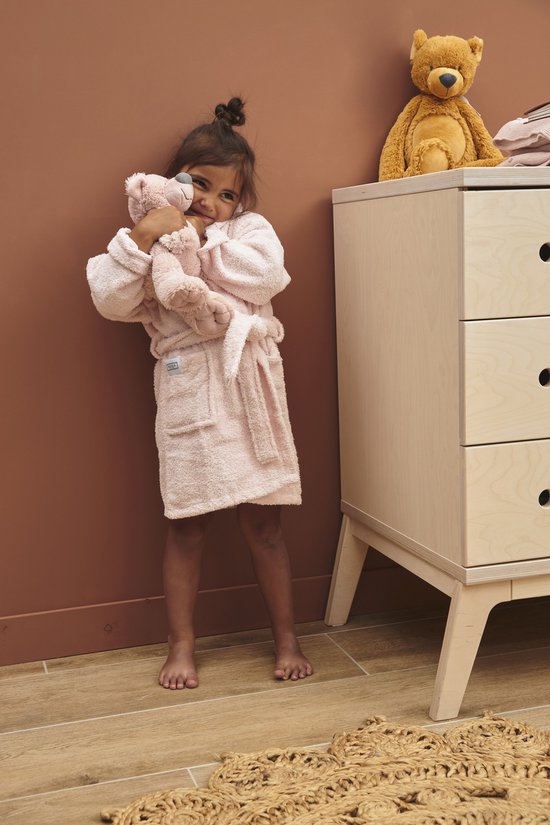 Meyco Baby Uni badjas - badstof - soft pink - 86/92 van Meyco Baby — afbeelding 5