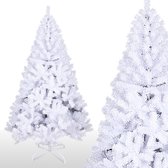 Kerstboom 210 cm - 750 flexibel te vormen takken - zeer dicht takkenstelsel - eenvoudige opbouw zonder gereedschap - onderhoudsvriendelijk en herbruikbaar - kunstkerstboom net echt - volle kerstboom- Wit