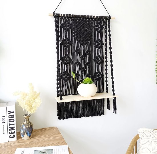 Grote macramé wandtapijt, Boheems wanddecor, macramé, wandtapijt, boven het Grote macramé wandtapijt, Boheems wanddecor, macramé, wandtapijt, boven het
