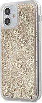 Backcase hoesjegeschikt voor iPhone 12 Pro Max - Guess - Glitter Goud - Kunststof