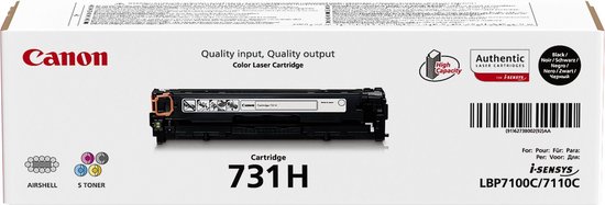 Canon 731HBK - Tonercartridge / Zwart / Hoge Capaciteit