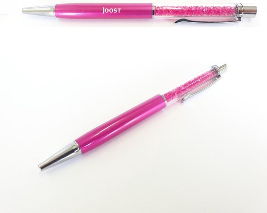 Pen Met Diamantjes En Naam Gravering - Joost