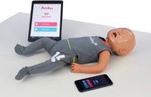 Reanimatiepop Baby Verbonden met app – Realtime Feedback | Inclusief batterijen en draagtas en Kleding | Basismodel - Reanimatiecursus - Trainingspop - Beademen | 1,6 kg | BHV - EHBO - Cursus - Veiligheid - Eerste Hulp