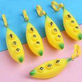 Fidget squeeze poppers banana - Fidget toys - Pop it - Stress - Anti stress - Banaan - Geel