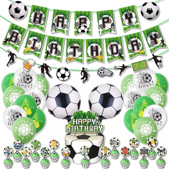 Pack de décoration d'anniversaire sur le thème du Voetbal - Fête