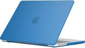 Mobigear Laptophoes geschikt voor Apple MacBook Pro 16 Inch (2021-2024) Hoes Hardshell Laptopcover MacBook Case | Mobigear Glossy - Donkerblauw - Model A2485 / A2780 / A2991
