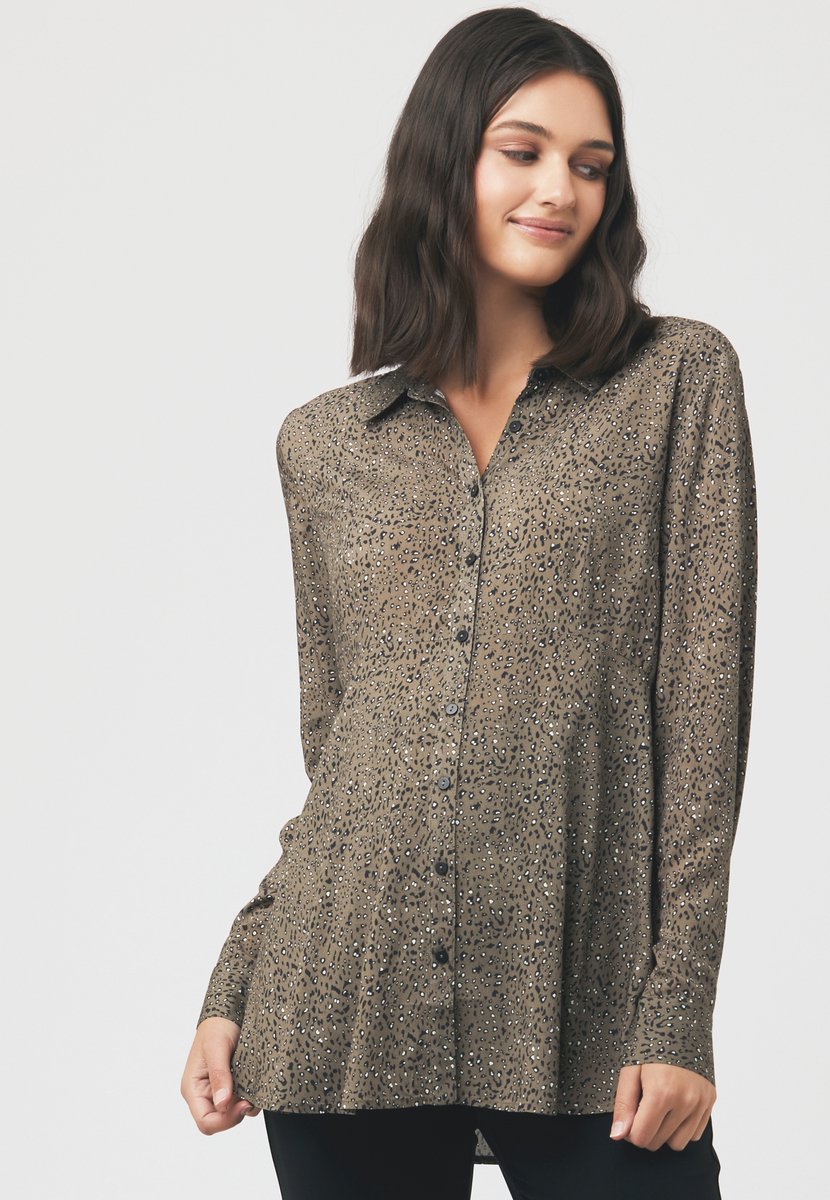 RIPE Hemd Jenner Peplum Olijf, zwanger, voedingM