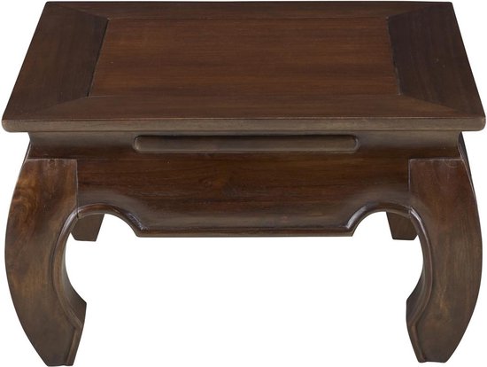 Vente-unique Table basse carrée OPIUM - teak Massief L 60 cm x H 35 cm x P  60 cm | bol