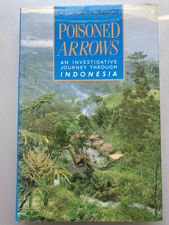 Livre "Poisoned Arrows" avec un paysage tropical d'Indonésie sur la couverture.
