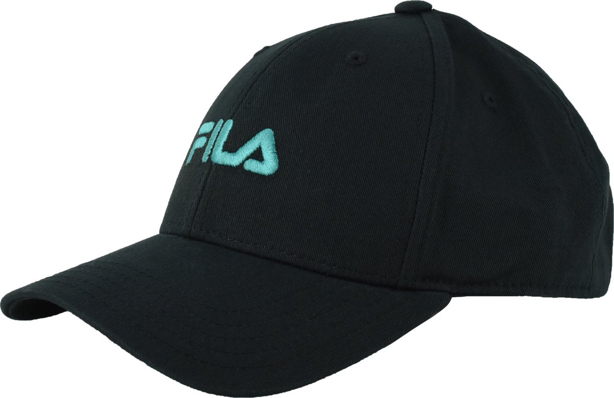 Fila Brasov 6 Panel Cap FCU0019-80001, Mannen, Zwart, Pet, maat: One size