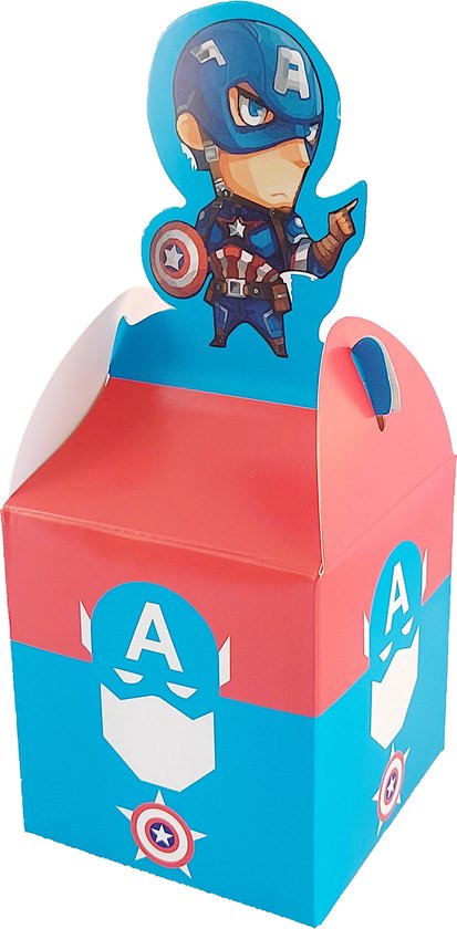 Captain America - boîte à friandises - coffret cadeau - fête d'enfant -  anniversaire 