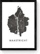 Maastricht - Ingelijste Stadskaart Poster