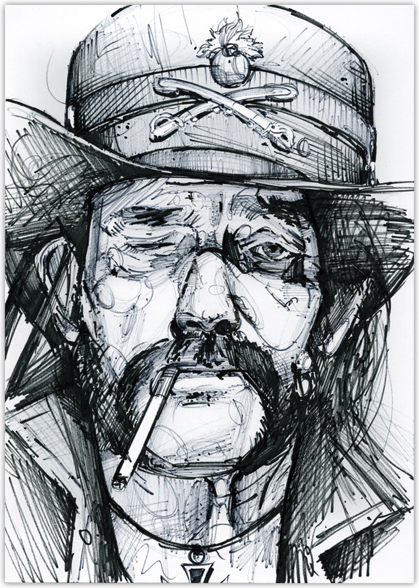 Passionforart.eu Lemmy Kilmister - poster - 30 x 40 cm full colour