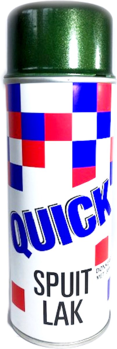 Quick Donkergroen metallic lak - 400ml - Sneldrogend - Veelzijdig gebruik