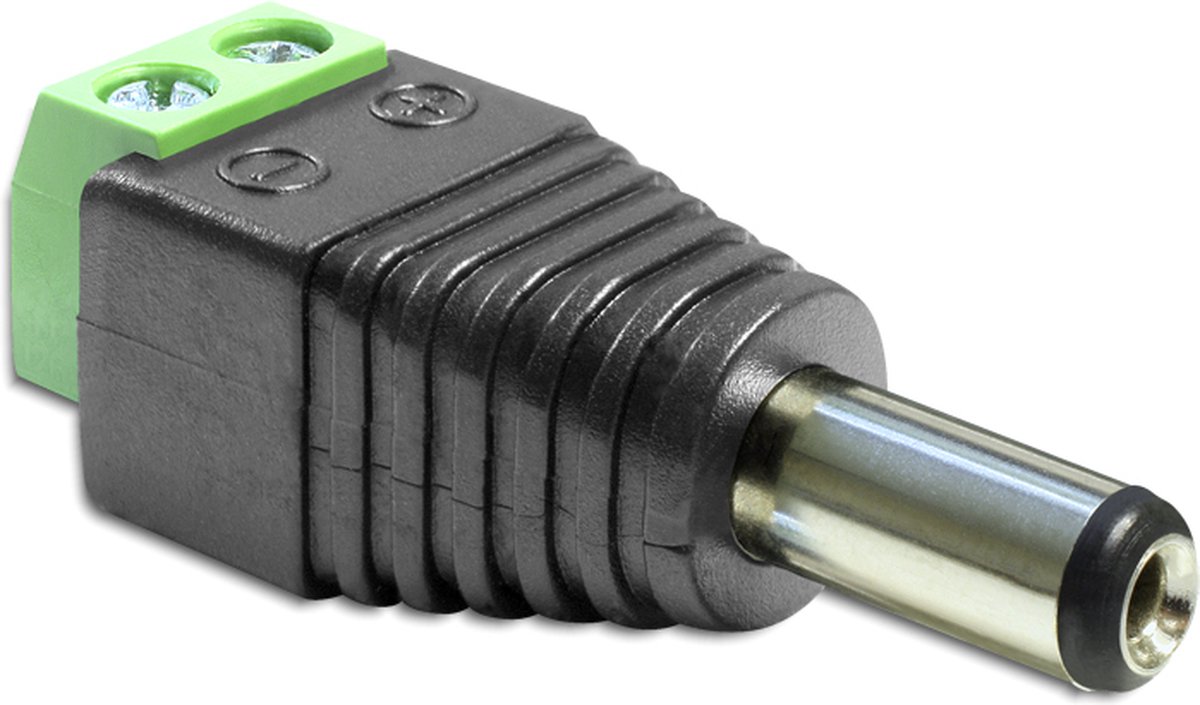 DC voeding schroef-connector (m) 2,5mm x 5,5mm