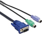 Sweex KVM Cable 3M toetsenbord-video-muis (kvm) kabel