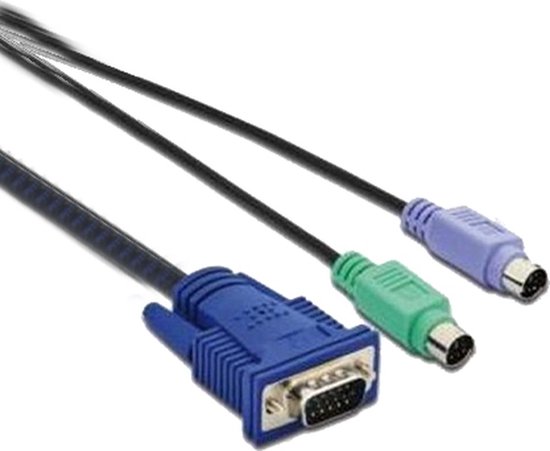 Manier omvang Indica Sweex KVM Cable 3M toetsenbord-video-muis (kvm) kabel | bol.com