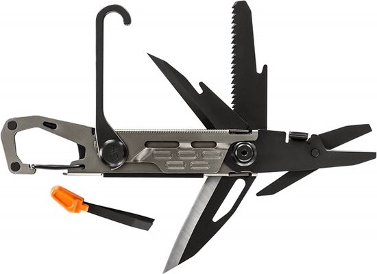 Foto: Gerber stake out graphite multitool ideaal voor op de camping