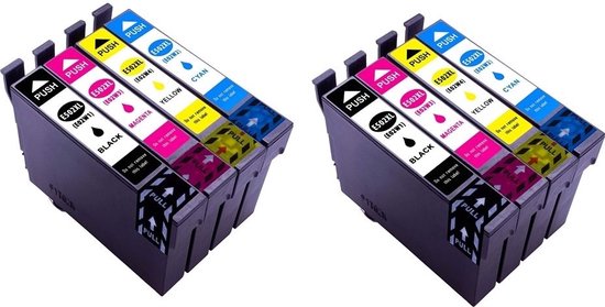 IPEXNL geschikt voor Epson inktcartridges voor Epson 502XL, 502 XL, 502 2x multipack van 4 kleuren geschikt voor o.a. printers Epson Expression Home XP-5100 , XP-5105, Epson WorkForce WF-2860 DWF , WF-2865 DWF