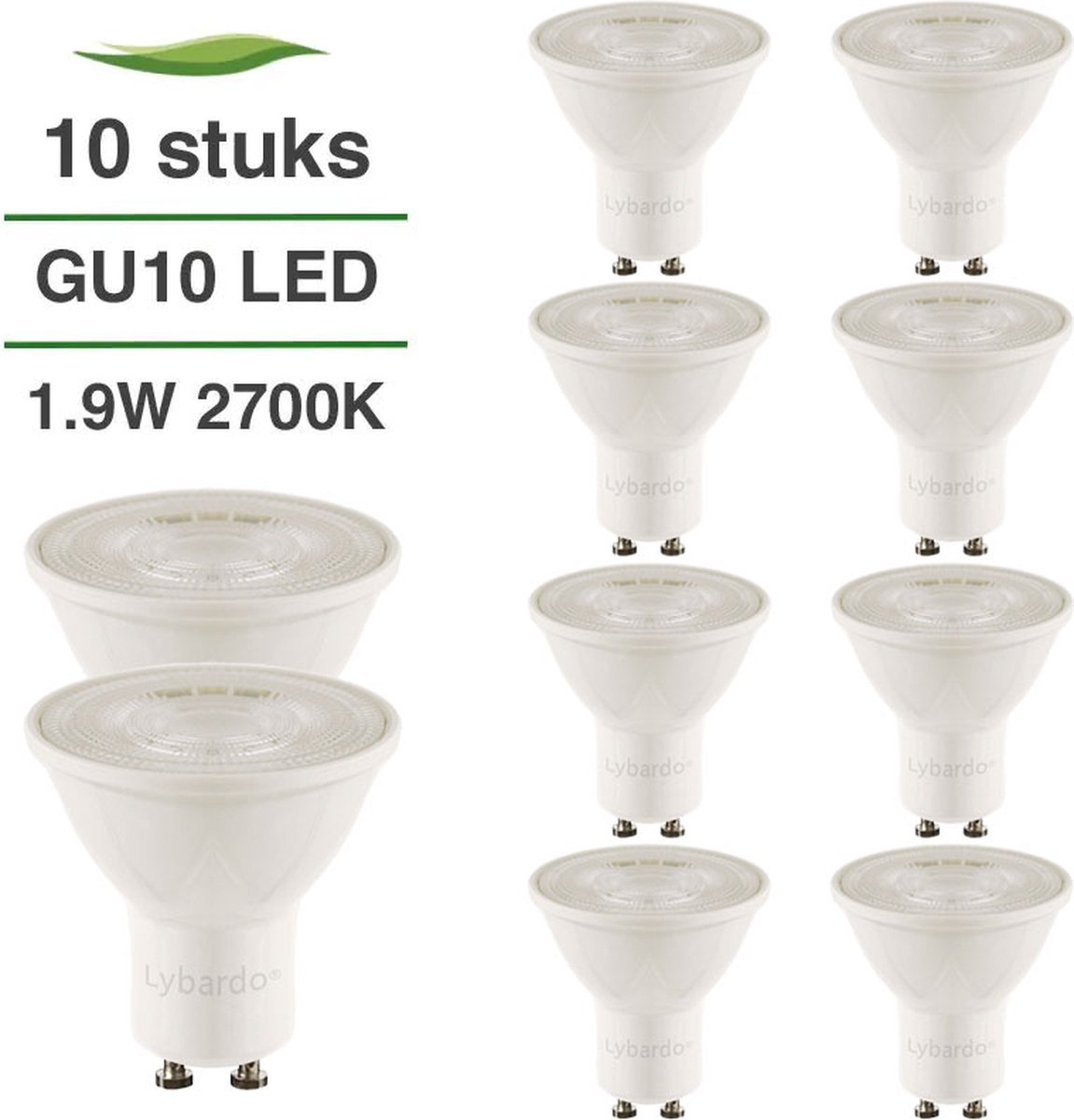 Ampoule LED GU10 dimmable 5W, 2700K - 36° - LumenXL