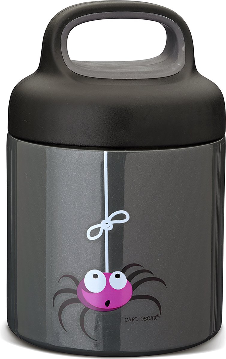 Carl Oscar TEMP LunchJar™ Thermosbeker Zwart - Spin 0,3L - Dubbelwandig