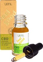 LAYV® CBD Olie 3% [300 mg] Full Spectrum Druppels - Natuurlijk Extract met Terpenen - Milde Smaak - Vegan - Hennep Olie