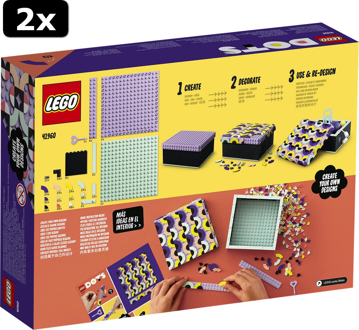 2x LEGO DOTS Grote doos