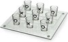 Afbeelding van het spelletje Drankspel Tic Tac Toe - Bordspel - Drinkspel - Boter, kaas en eieren - Shotglaasjes - Volwassenen - Glas - multicolor
