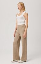 Lounge pantalon flare dames | YM | superzacht almond melange