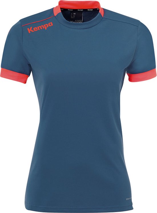 Kempa Player Shirt Dames - sportshirts - grijs/rood - Vrouwen