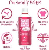 Salt of The Earth Déodorant Natural Strawberry Douce Recharge 500 ml