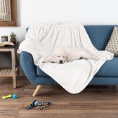 Green Berg Dog Blanket Sofa - Imperméable - Fleece Plaid Dog Cat Pet - Protège canapé - 125x150 cm - Crème