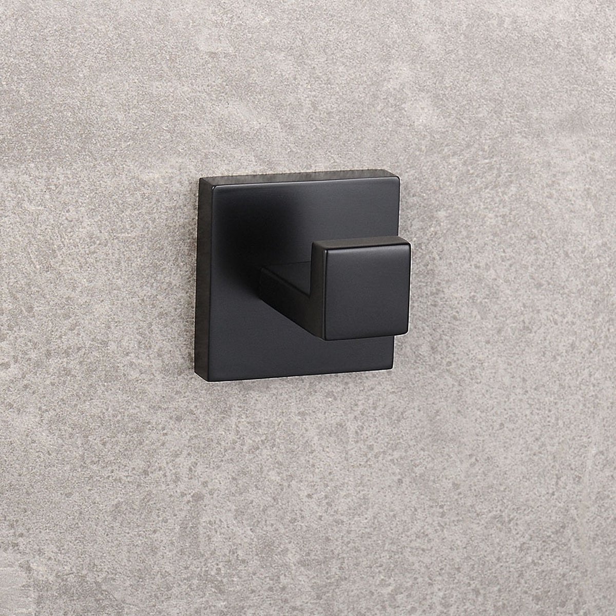 AFTR® Handdoekhaakjes Zwart - 2 Stuks - Badkamer haakje accessoire zwart- Kledinghaak | Mat Zwart | Luxe - Design