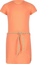 4President meisjes korte mouwen jurk Davina Neon Light Orange