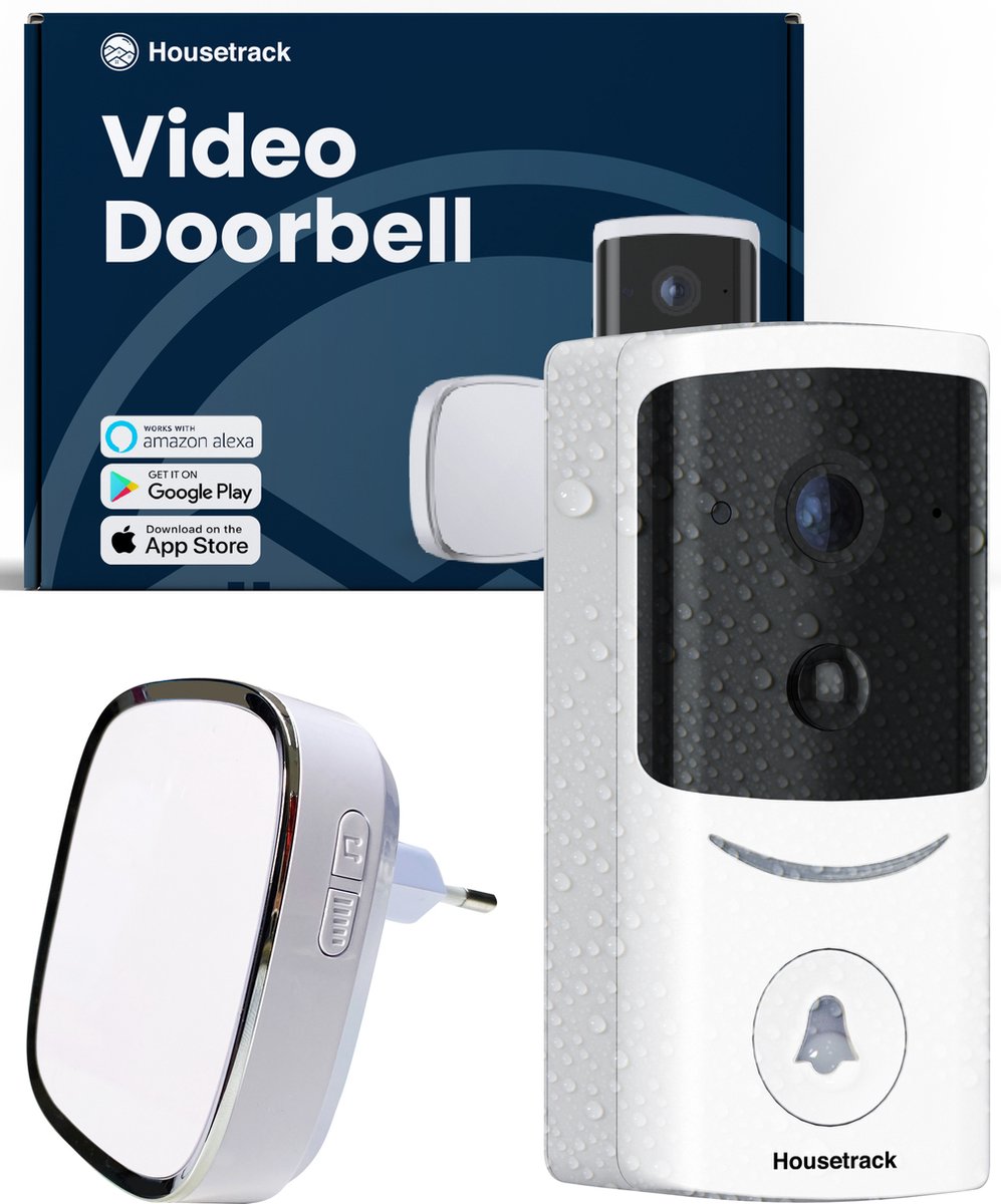 Housetrack Video Deurbel met Camera en Wifi - 1080p Deurbel Draadloos -  Videodeurbel... | bol.com