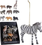 Décoration à suspendre - Pendentifs de Suspensions de Noël - Safari - Set de 9 animaux différents - 12cm