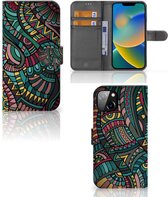 GSM Hoesje iPhone 14 Plus Flip Case Aztec