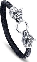 viking - Bracelet loup - Fenrir - Geri et Freki - viking - bracelet - Bracelet Exclusive avec boîte cadeau - Accessoires de vêtements pour bébé - Larpcenter.nl - Cadeau - Viking - Celtique - Bijoux