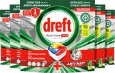 Dreft Platinum Plus All In One - Vaatwastabletten - Citroen - Voordeelverpakking 5 x 16 stuks