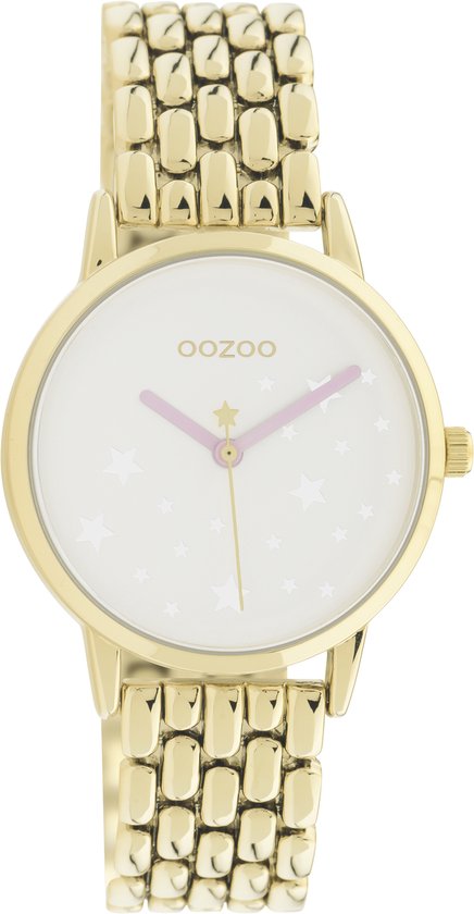 OOZOO Timpieces - Montre en or avec bracelet en acier inoxydable doré - C11027