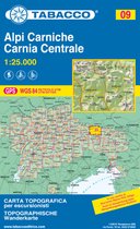 Tabacco Editrice Wandelkaart Dolomiten Blad 09 - Alpi Carnische / Carnia Centrale (GPS)