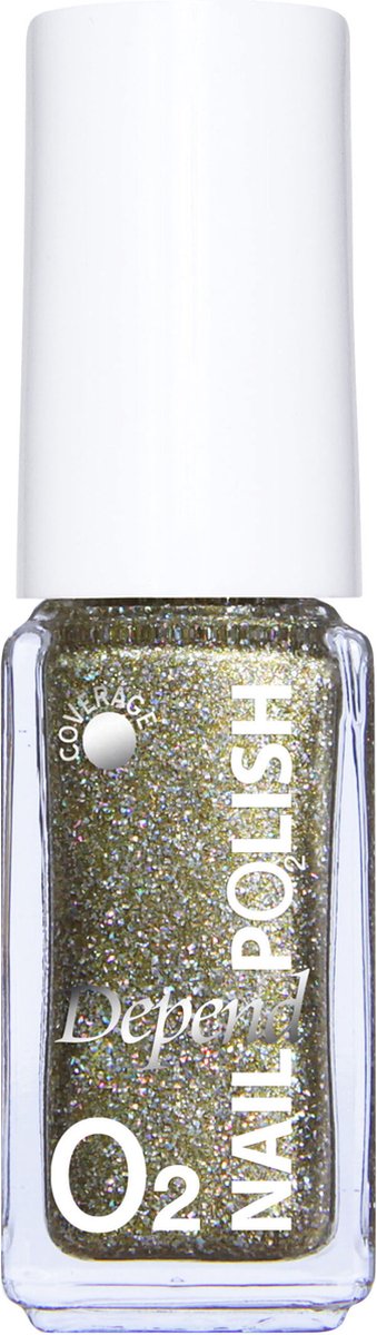 Goedkoopste Depend Cosmetics | Nail polish | Nagellak | glitter goud/groen | nr.5102 | 5ml