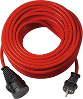 Brennenstuhl Bremaxx verlengkabel (25 m kabel, voor kortstondig gebruik buitenshuis IP44) 25 M rood