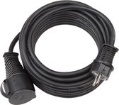 Brennenstuhl Verlengsnoer IP44 (10 m kabel, H07RN-F 3G2.5, voor buitengebruik en gebruik op bouwplaatsen) zwart