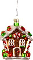 Deux belles décorations d'arbre de Noël de maisons en pain d'épice de Sass & Belle - pendentifs de Noël maison en pain d'épice